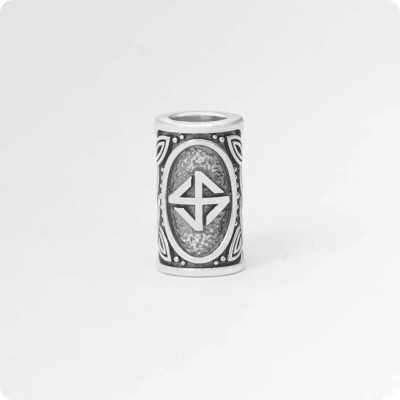 Шарм - богатырь из серебра с символом Хорса