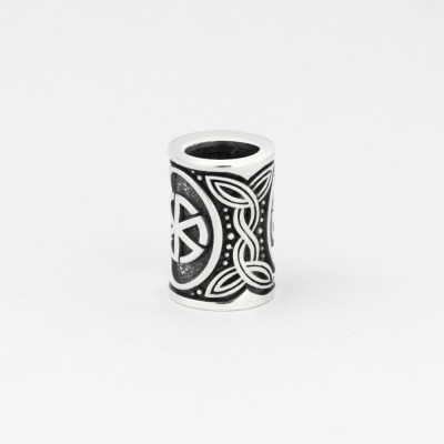 Шарм - богатырь из серебра с оберегом Громовик