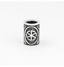 Шарм - богатырь из серебра с оберегом Громовик