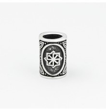 Шарм - богатырь из серебра с оберегом Молвинец