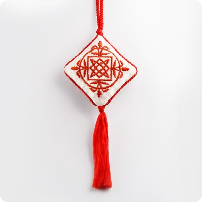 Вышивка оберег со славянским символом Звезда Руси (Квадрат Сварога)