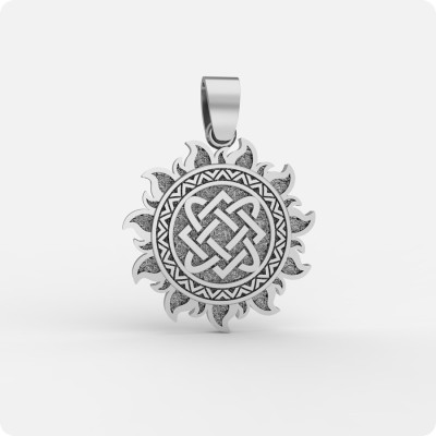 Оберег Звезда Лады-богородицы из серебра в Ярило