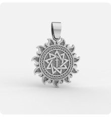 Оберег Меч острием вниз из серебра в Ярило