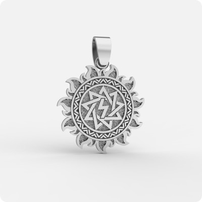 Оберег Перуница из серебра в Ярило