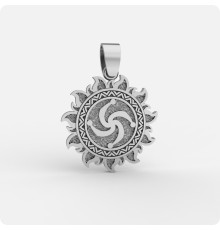 Оберег Символ Рода из серебра в Ярило