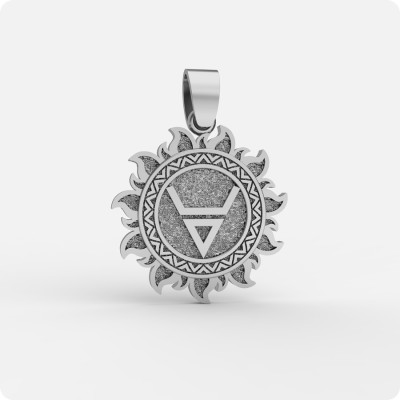 Оберег Символ Велеса (Волоса) в Ярило из серебра