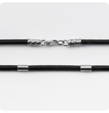 Кожаный шнур со вставками - Лапти